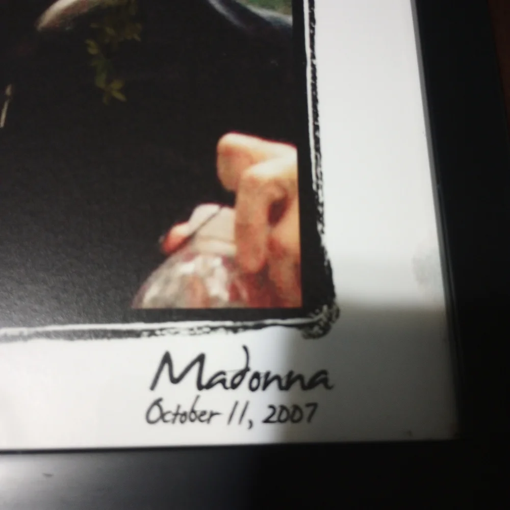 Framed Madonna Paparazzi Picture Courtesy Of Christian Audigier 2007